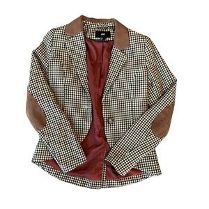 H&M houndstooth blazer